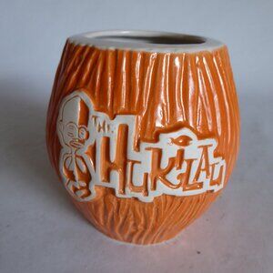 NEW 2014 LE #46/100 EEKUM BOOKUM HUKILAU ORANGE COCONUT FLORIDA CERAMIC TIKI MUG